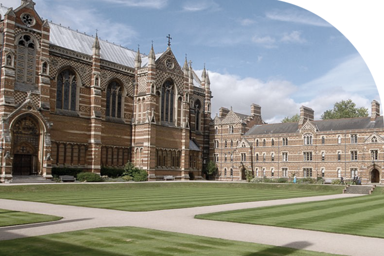 An image of the front quad at Keble College